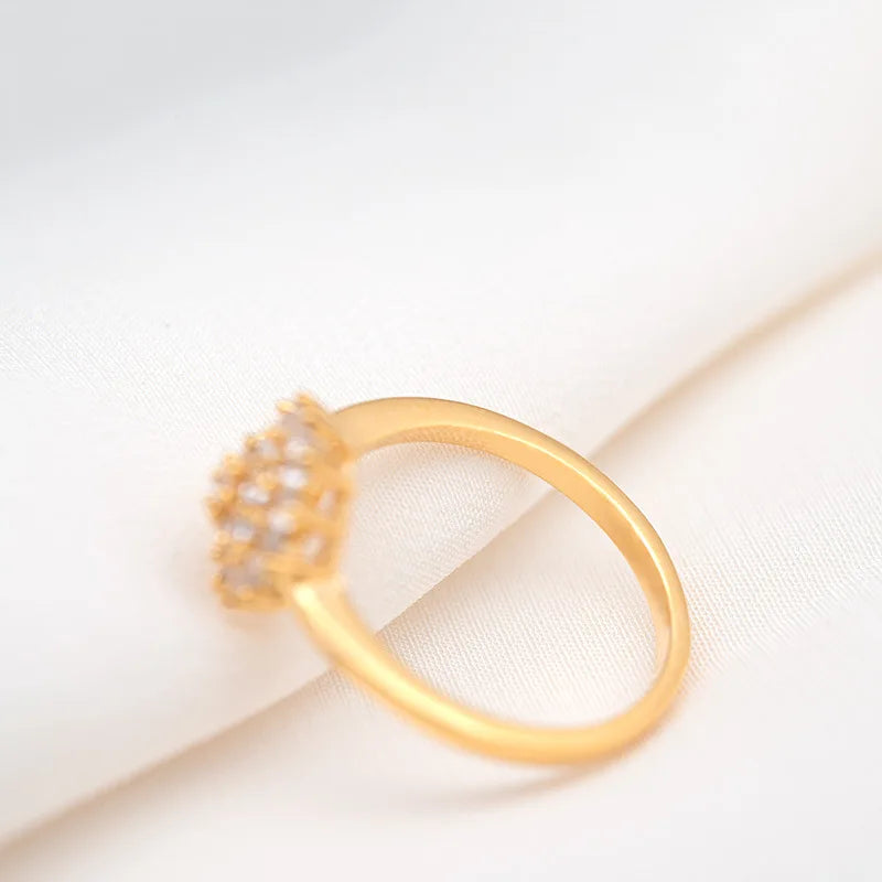 Bague ALORA plaqué Or avec Diamant 1,5 Carat – Bijou de Fiançailles Luxe pour Femme
