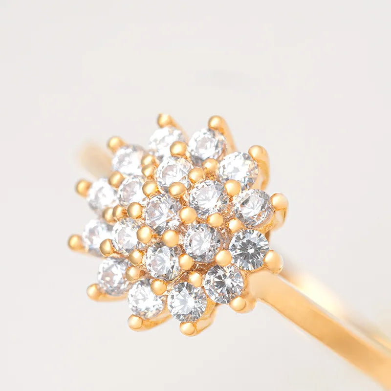 Bague ALORA plaqué Or avec Diamant 1,5 Carat – Bijou de Fiançailles Luxe pour Femme