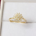 Bague ALORA plaqué Or avec Diamant 1,5 Carat – Bijou de Fiançailles Luxe pour Femme