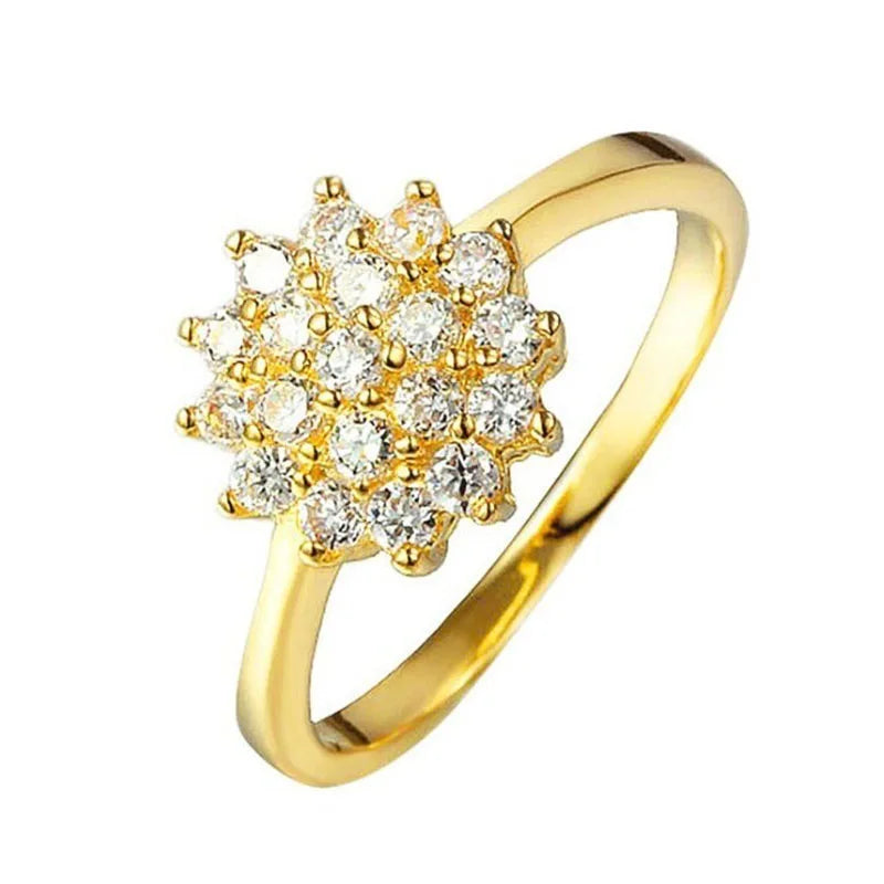 Bague ALORA plaqué Or avec Diamant 1,5 Carat – Bijou de Fiançailles Luxe pour Femme