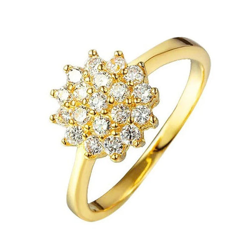 Bague ALORA plaqué Or avec Diamant 1,5 Carat – Bijou de Fiançailles Luxe pour Femme
