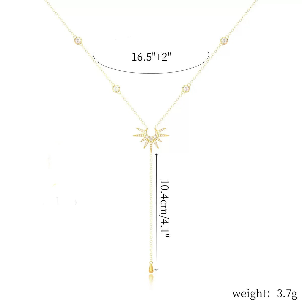 Collier ALORA en Y à Chaîne Pendante – Bijou Élégant & Intemporel