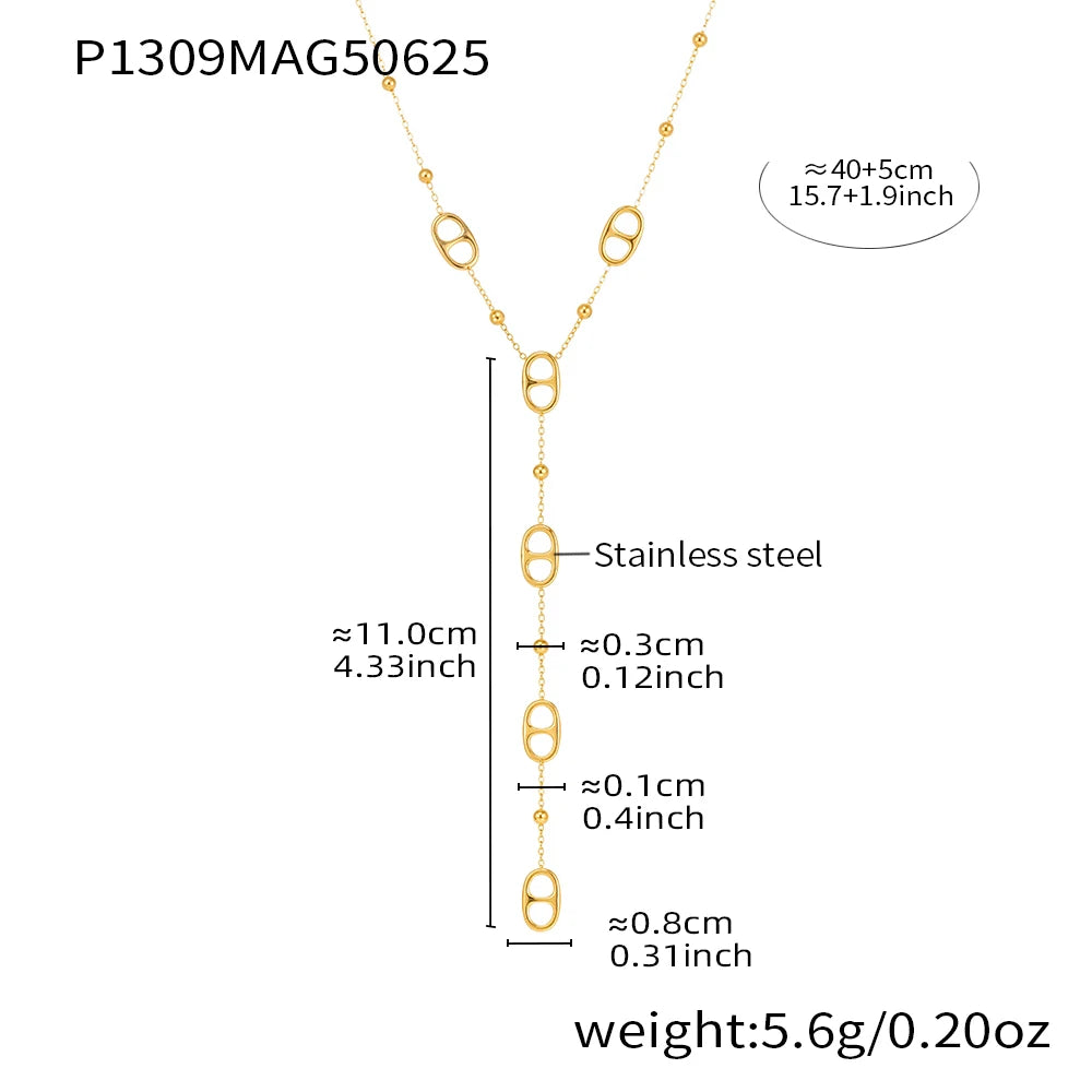 Collier ALORA Long Doré – Élégance Raffinée & Finition Premium