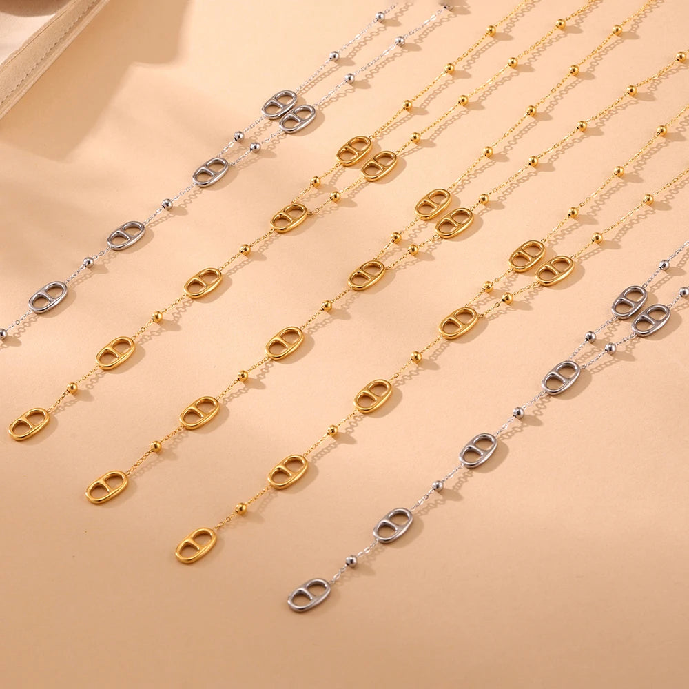 Collier ALORA Long Doré – Élégance Raffinée & Finition Premium