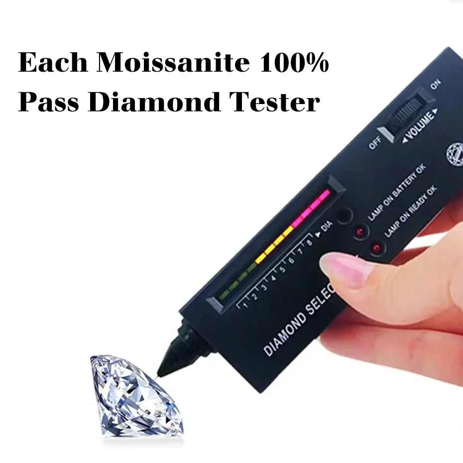 Bague femme en moissanite 2 ct plaqué or – éclat diamant, style éternité élégant.