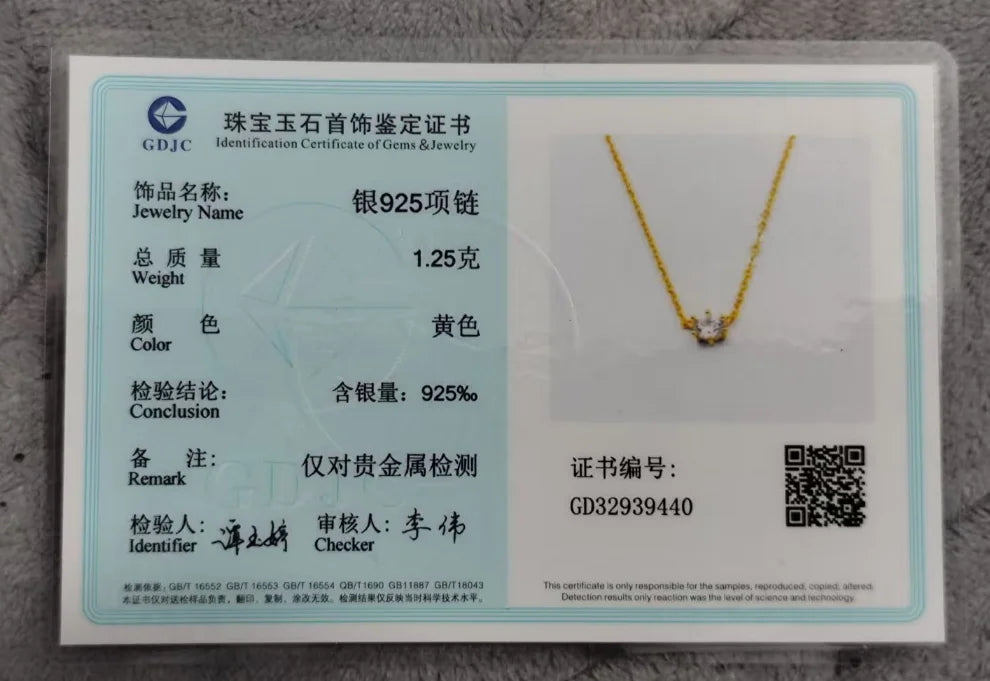 Collier Élégant ALORA Plaqué Or 18K – Chaîne Fine avec Zircon Lumineux