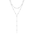 Collier ALORA Long Double Rang avec Perles Géométriques – Bijou Chic & Raffiné