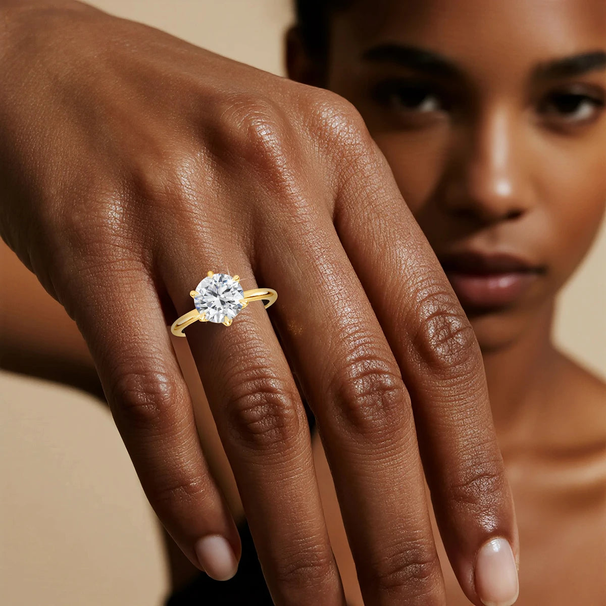 Bague pour femme plaquée or – Luxe pour Femme