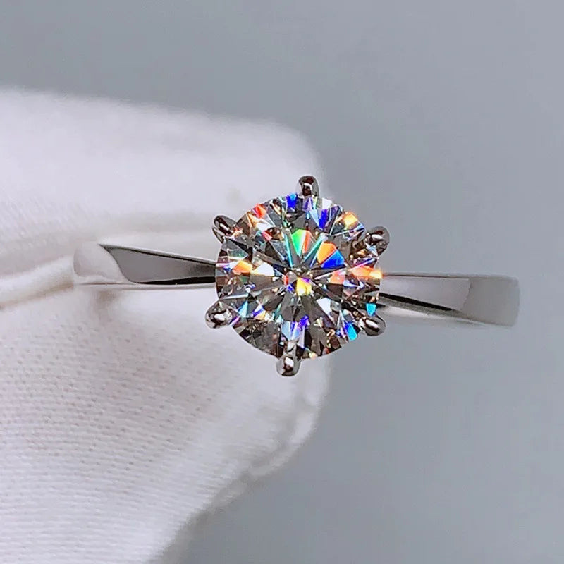 Bague femme plaquée argent en zircon – style classique et intemporel, élégante et raffinée.