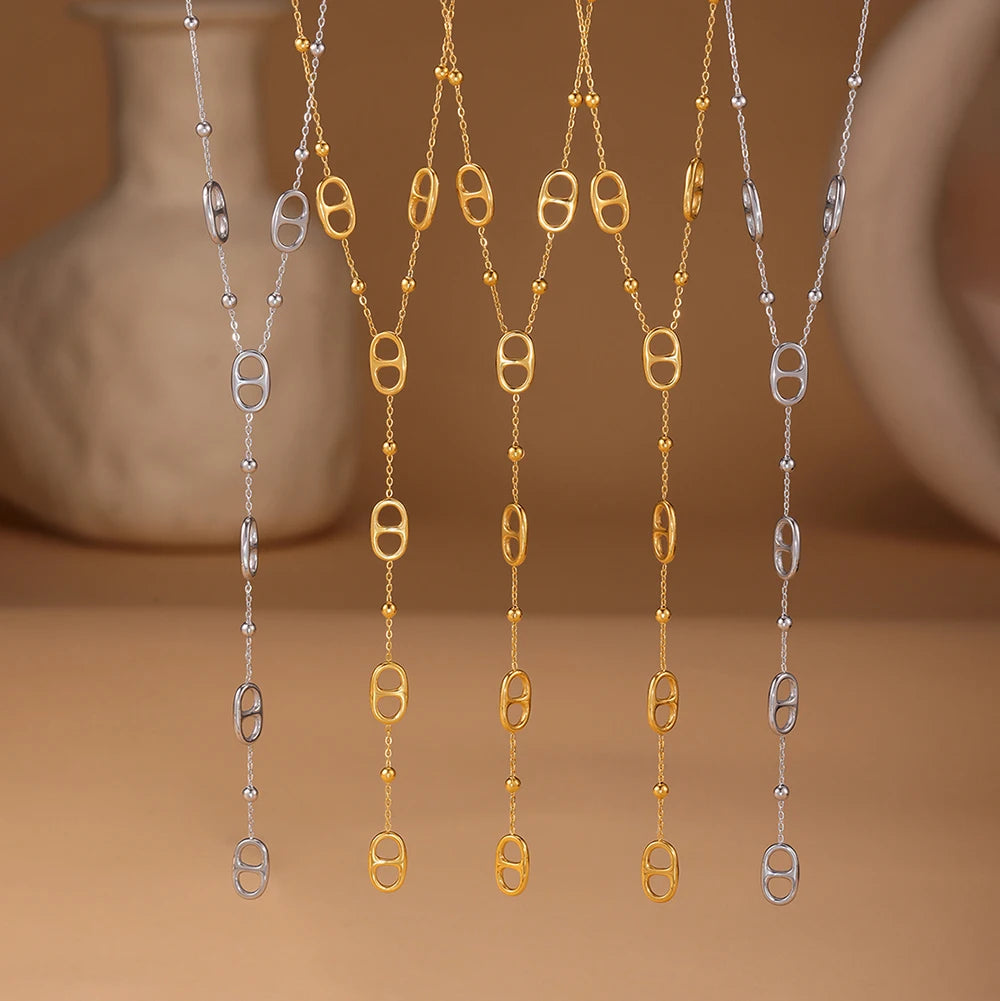 Collier ALORA Long Doré – Élégance Raffinée & Finition Premium