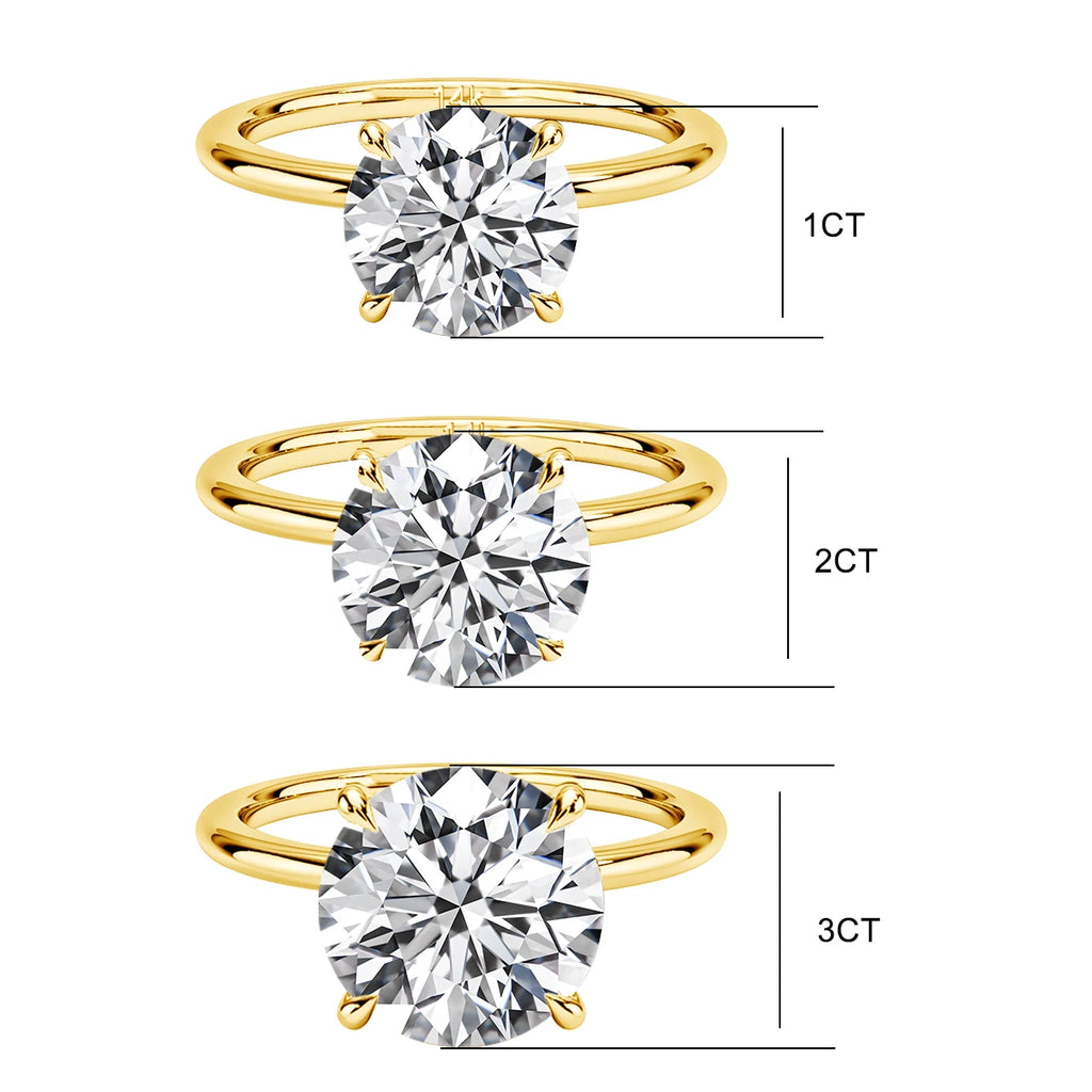 Bague ALORA Collection Privée plaqué Or & Moissanite – Élégance Minimaliste pour Femme