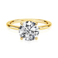 Bague ALORA Collection Privée plaqué Or & Moissanite – Élégance Minimaliste pour Femme