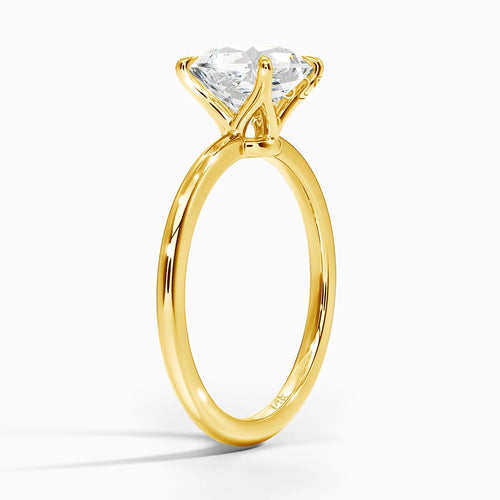 Bague ALORA Collection Privée plaqué Or & Moissanite – Élégance Minimaliste pour Femme