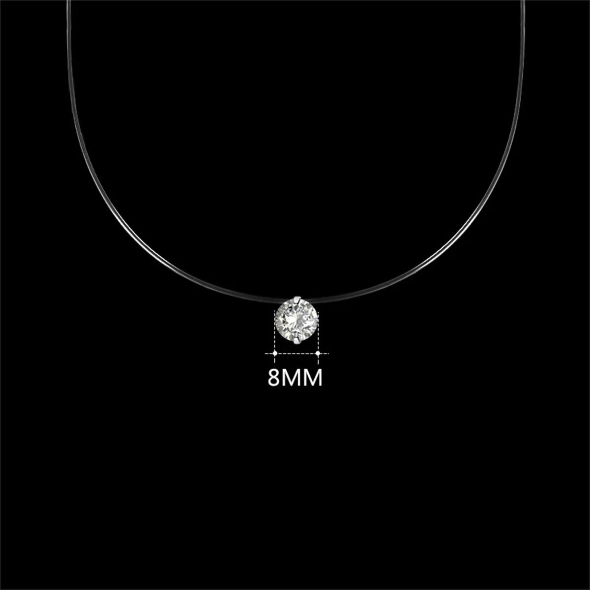 Collier Ras du Cou ALORA avec Zircon Brillant – Bijou Minimaliste et Élégant pour Femme
